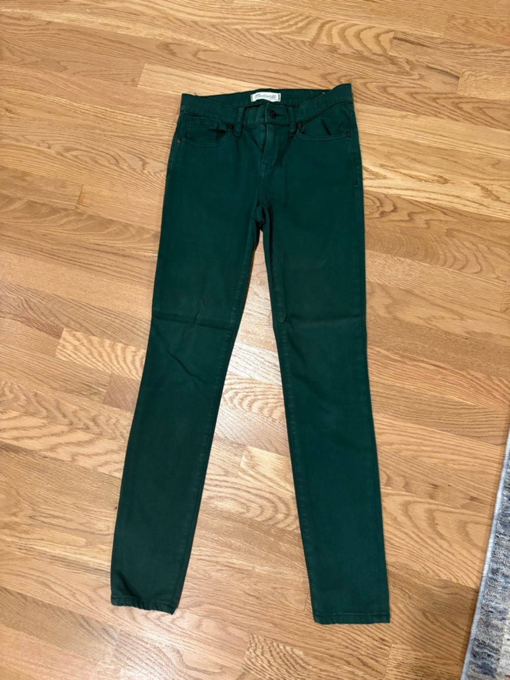 Madewell Skinny Skinny Forest Green pants size 26
